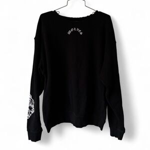 NWOT Darc Sport Wolves Black Graphic Crewneck Sweatshirt Size M Streetwear